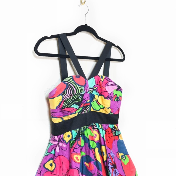 Phoebe Couture Party or Sun Dress Floral Size 4 - Picture 8 of 8